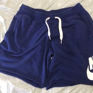 Nike blue sweat shorts XL